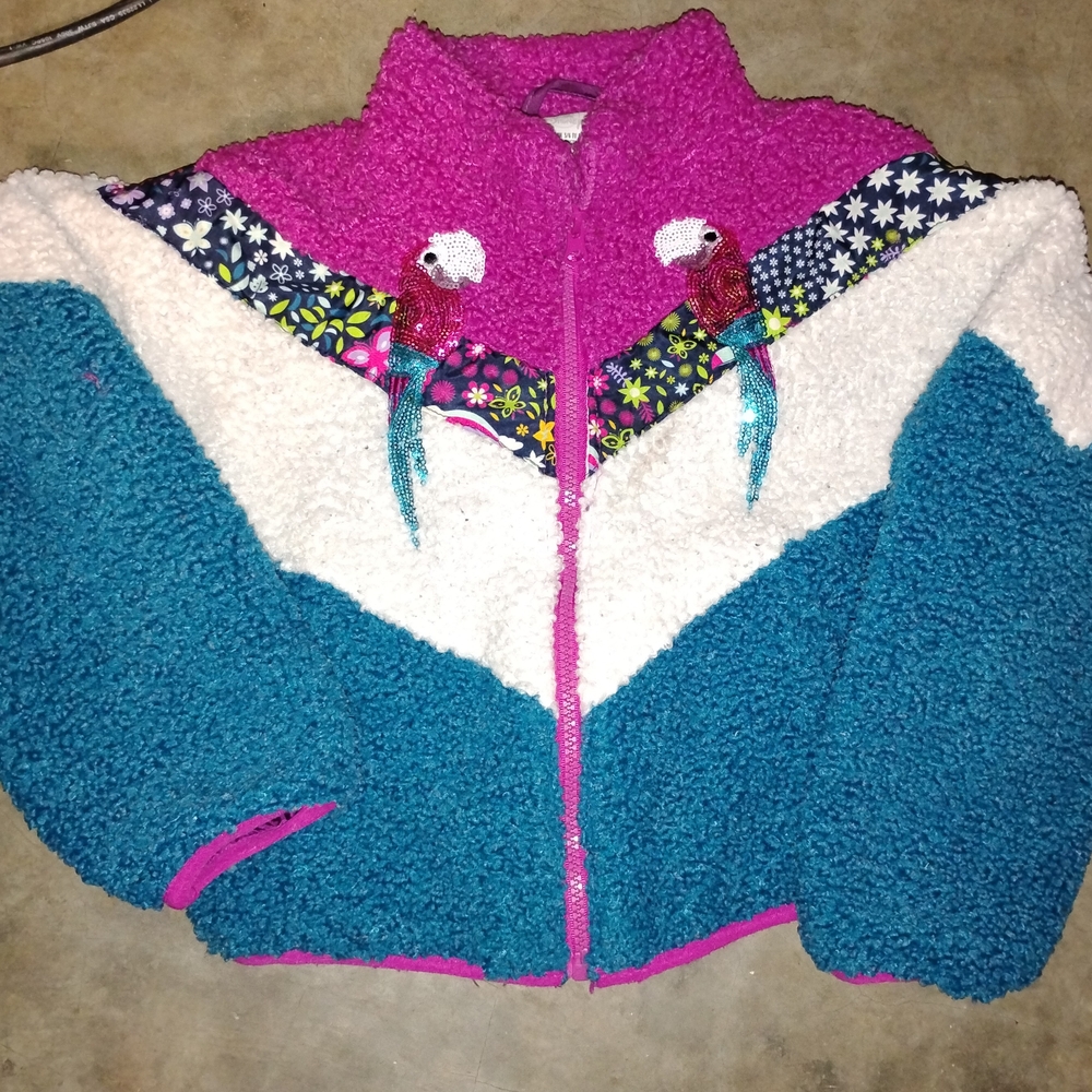 Disney Sporty Pink and Blue Puffer Jacket